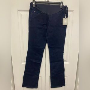 Maternity Pregnancy Bootcut Jeans Denim Dark Wash